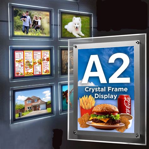 Crystal Led Light Box Super Bright Poster Light Box Advertising Light