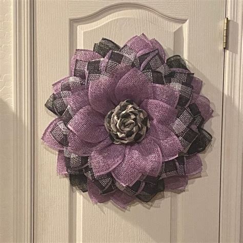 Buffalo Check Wreath Etsy