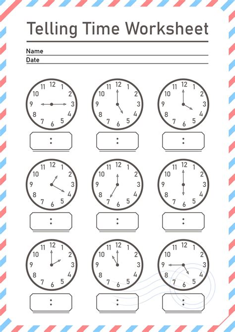 19 Telling Time Worksheets For First Grade | Time worksheets, Telling