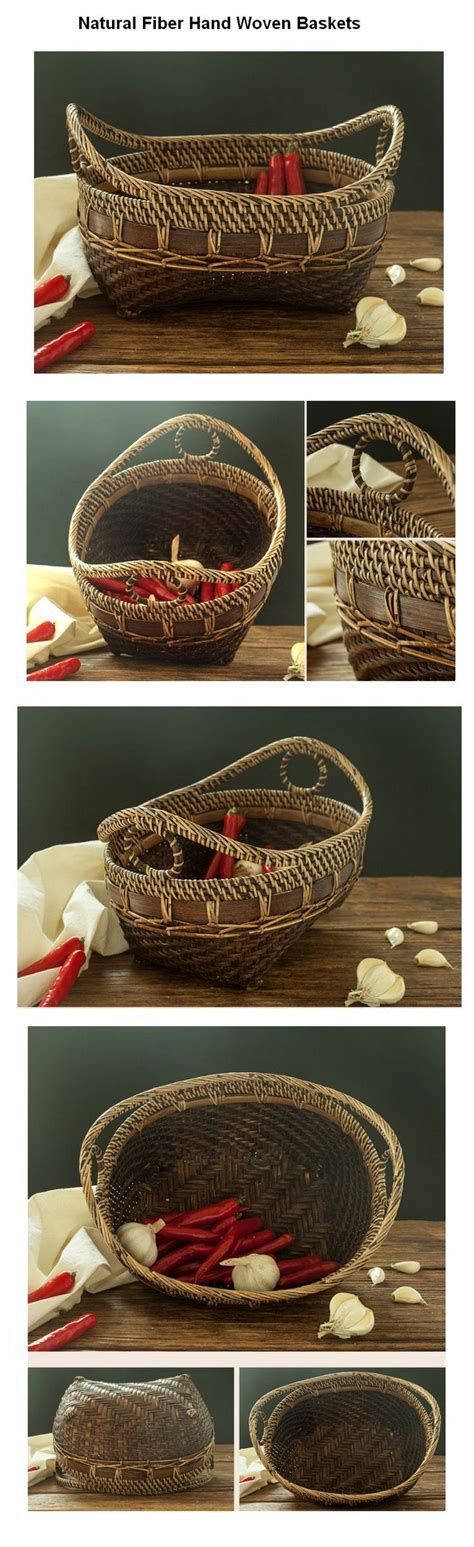 indonesia hand woven storage basket natural bamboo baskets small