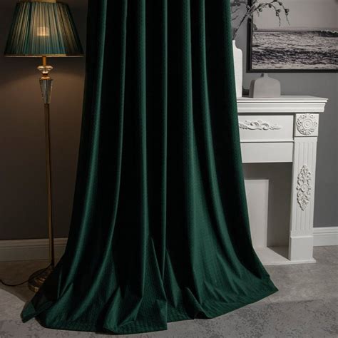 Forest Green Curtains Panels Blackout Curtain For Bedroom Custom Living