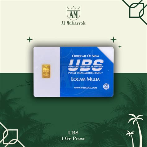 Jual LOGAM MULIA UBS 1 GRAM Shopee Indonesia