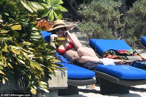 Dakota Johnson Wears VERY Skimpy Red Bikini In MIami Daily Mail Online