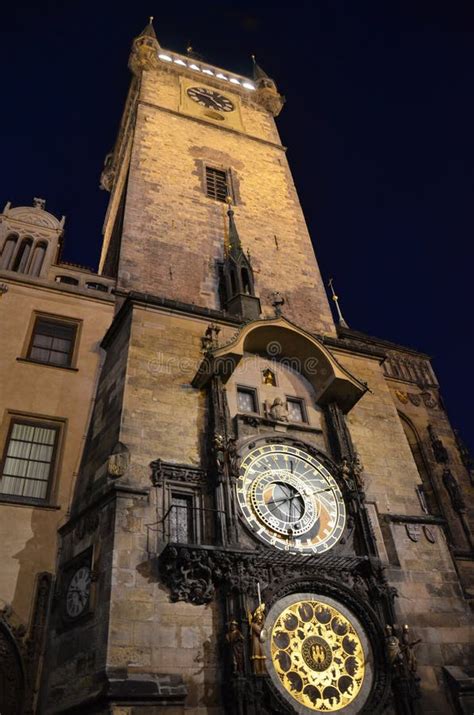 Orologio Astronomico Di Praga Fotografia Stock Immagine Di Vigilanza