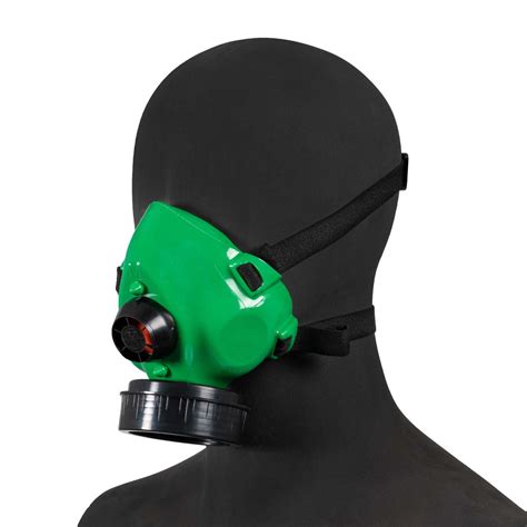HAZMAT Single Half Mask Respirator Green (Box and Lid) - Protekta
