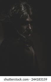 Vampire Red Coat Long Hair Nude Stock Photo Shutterstock