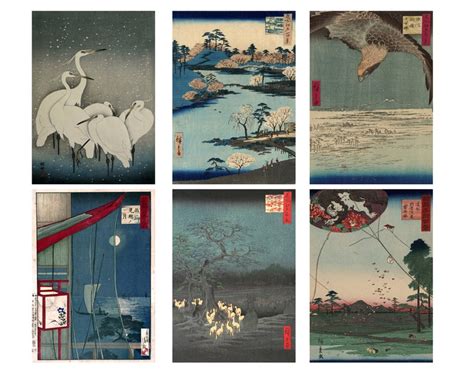 Japanese Postcards Set Of 24 Vintage Japanese Prints Antique Etsy