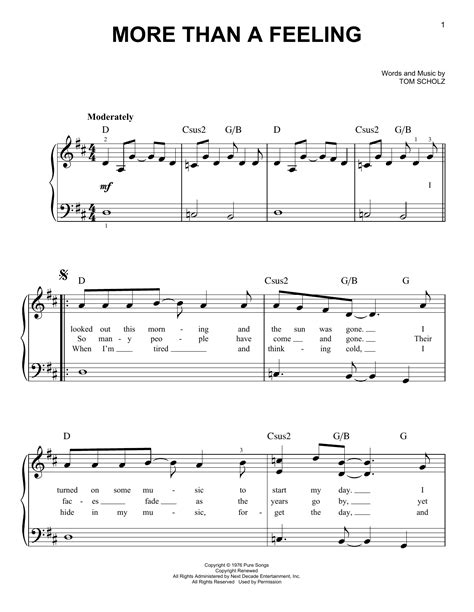 More Than A Feeling Guitar Chords