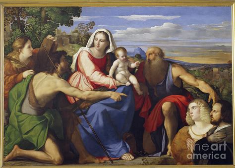 Sacra Conversazione With St. Catherine, John The Baptist And Two Donors