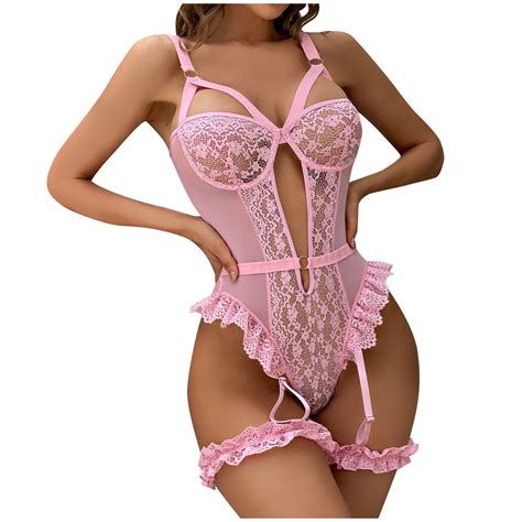 Youzhen Lace Backless Three Point Sexy Transparent Underwear Solid Color For Women Sexy Lingerie