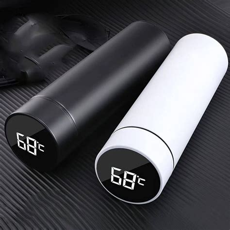 Smart LED Active Temperature Display Indicator Insulated Stainless Steel Hot Cold Flask Water