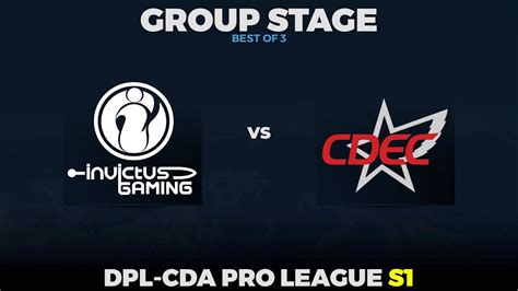 Invictus Gaming Vs Cdec Game Dpl Cda Season Group Stage W Mlp