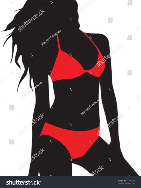 Girl Bikini Vector Illustration Stock Vector Royalty Free 11492194 Shutterstock