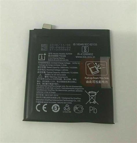 New Original Blp Battery For Oneplus Pro Gm Mah Ebay