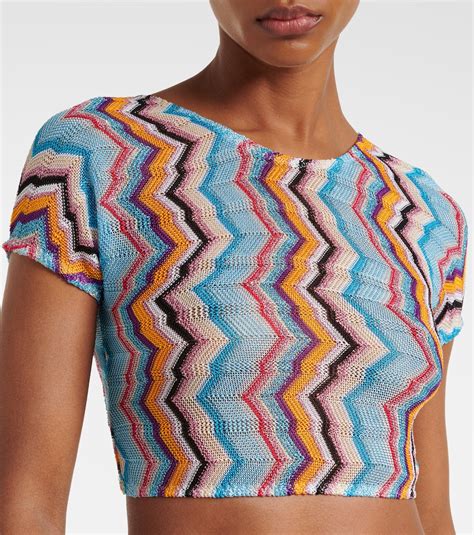 Zig Zag lamé bikini in multicoloured Missoni Mytheresa