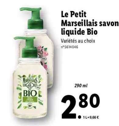 Promo Le Petit Marseillais Savon Liquide Bio Chez Lidl ICatalogue Fr