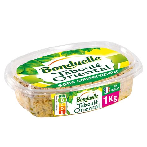 Taboulé Oriental BONDUELLE la barquette de 1kg à Prix Carrefour