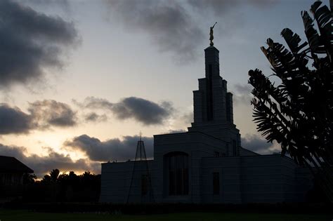 Accra Ghana Temple After Sunset