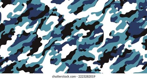 Arctic Military Camouflage Vector Camouflage Pattern Stock Vector