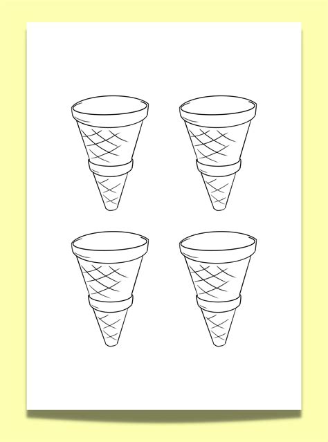 Get Creative with These 14 Free Ice Cream Cone Template Printables - Artsydee - Drawing ...