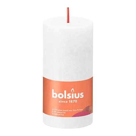 Bolsius Stompkaars Rustiek X Cm Cloudy White De Boet