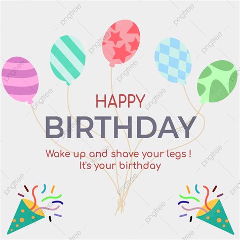 Unique Happy Birthday Card Template Download On Pngtree