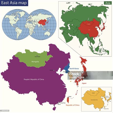 peta asia timur ilustrasi stok  gambar  asia asia