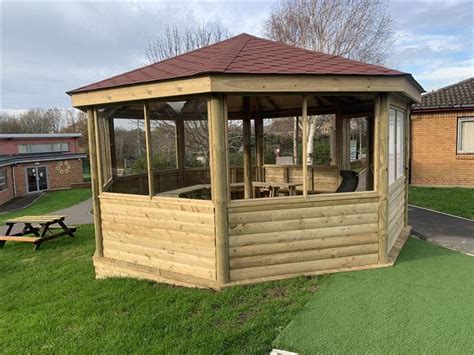 6m Octagonal Gazebo For School Pentagon Play