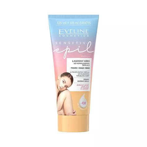 Eveline Cosmetics Sensitiv Epil Łagodny krem do kompleksowej depilacji twarzy ciała bikini