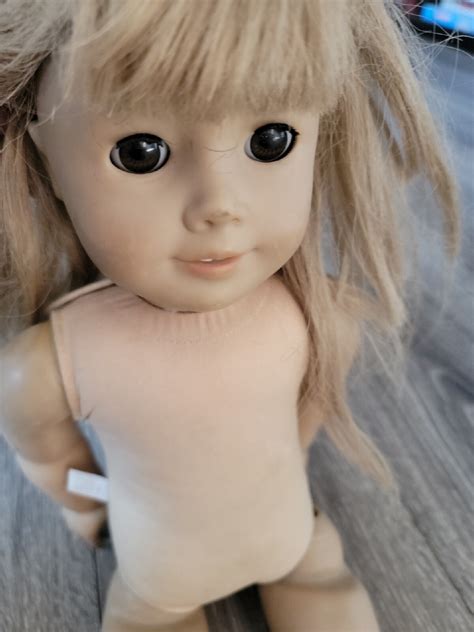 Pleasant Company American Girl Doll Blonde Hair W Bangs Brown Eyes ASIS EBay