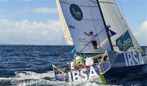 Alberto Bona Here Is My Route Du Rhum Part Ibsa Sailing