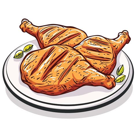 Grilled Chicken Premium Ai Generated Vector