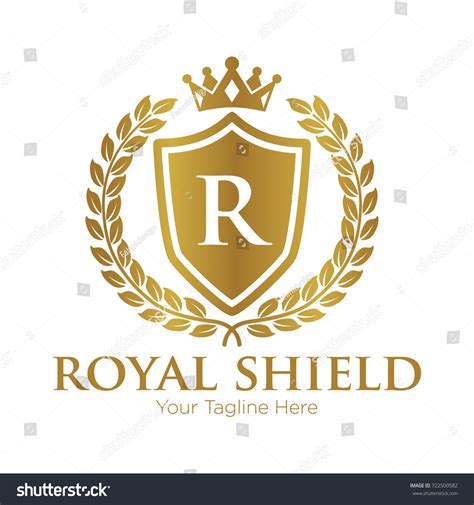 Royal Shield Logo Vector Template Vector De Stock Libre De Regal As