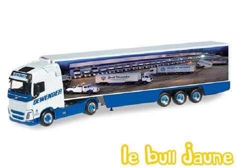 HERPA 303484 VOLVO FH GL XL Remorque Frigorifique Dewender Le Bull