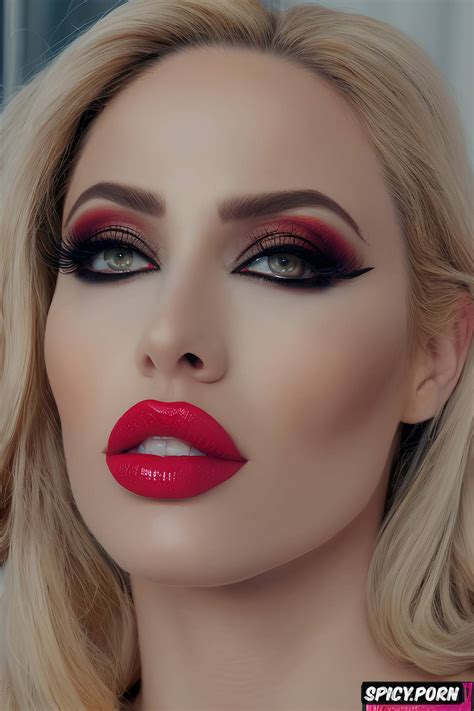 Image Of Slut Makeup Bimbo Creamy Lips Vivid Pink Lips Thick Lip Liner Spicy Porn
