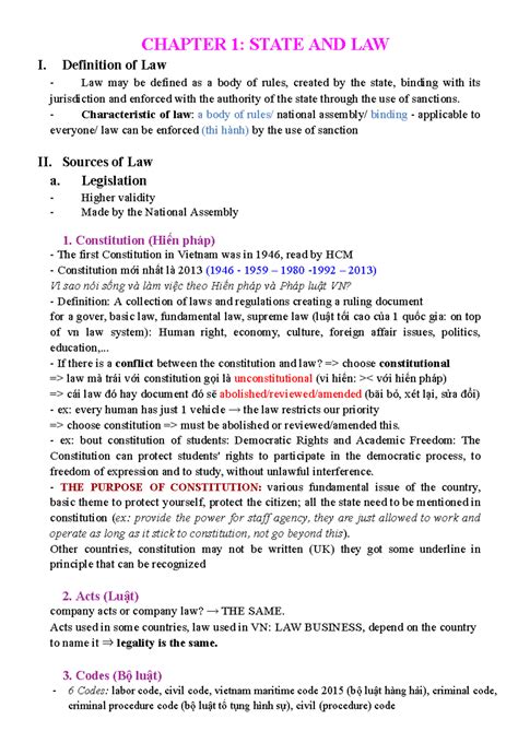Midterm PLDC - Summary Introduction to Laws - CHAPTER 1: STATE AND LAW