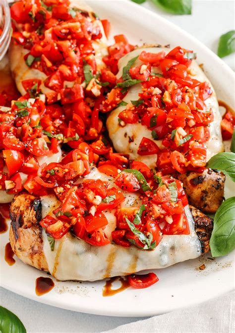 Grilled Bruschetta Chicken Eat Yourself Skinny