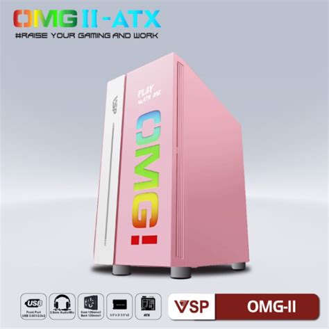 Case VSP OMG II ATX Pink MID Tower Đà Lạt Laptop