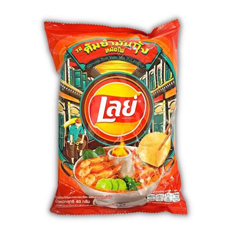 Thailand Lays Flat Potato Chips Shrimp Tom Yum Hot Pot Flavour G Asia Grocery Town