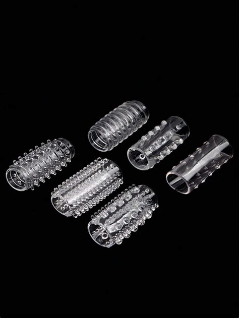 Adult Sex Toy Crystal Transparent Soft Rubber Wolf Ring Set Male Penis Set Couple Sex Toy Set