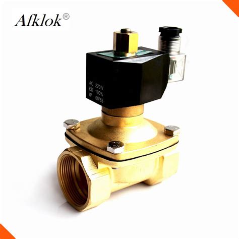 China 2/2 Electric Normally Open Brass Solenoid Valve 12vdc 220vac for ...