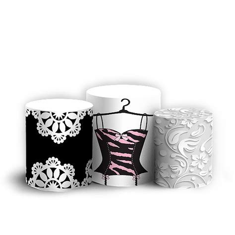Trio Cilindro Cha De Lingerie Sublimado D Sublistamps Sublima O