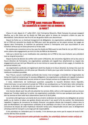 Calam O Tract Intersyndical Sur Le Changement De D L Gataire