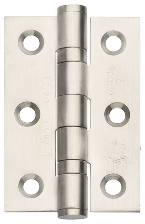 Grade 7 Fire Rated Ball Bearing Hinge Satin Stainless Steel 76mm Pack Of 20 Uk