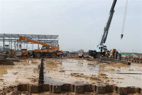 penta ocean sheet pile project joyance international coltd
