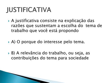 O Que Caracteriza A Justificativa Em Um Projeto De Pesquisa - PPT - Projeto de Pesquisa PowerPoint Presentation, free download - ID ...