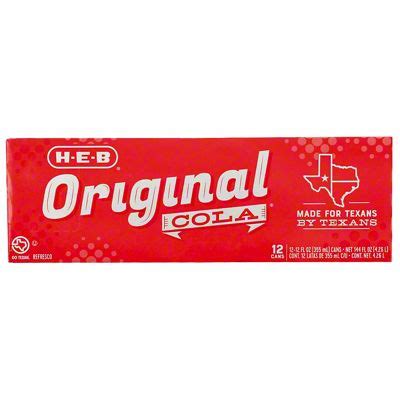 H E B Original Cola Pk Cans Oz Joe V S Smart Shop Low Prices