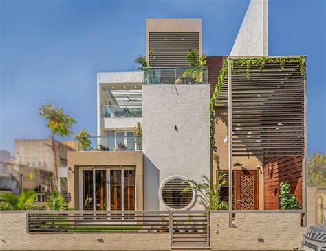 Stepped Cube House In Ahmedabad India By Prashant Parmar Architect