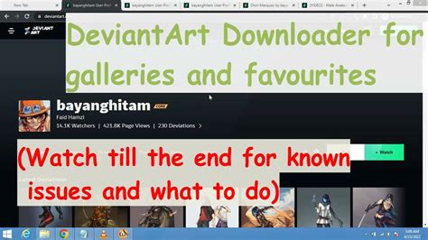 Deviantart Downloader How To Download Deviantart Galleries And