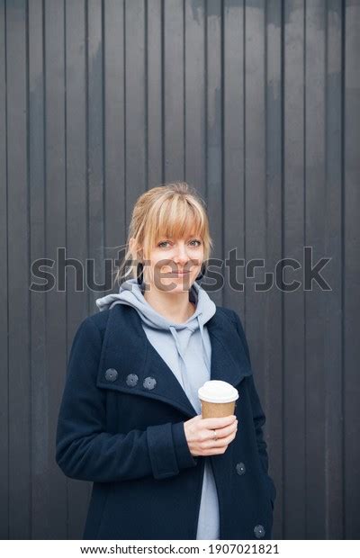Portrait Blonde Hair Woman Fridge Haircut Stock Photo Shutterstock